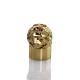 Gold Decorative Zinc Alloy Lion Head Perfume Bottle Cap For Cologne Package
