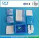 CE&ISO13485 Sugery supplies disposable C-Section drape set with sterilization