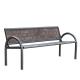 L1400W600H800mm Metal Lawn Benches With Mesh Backrest