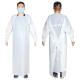 Non-Sterile CPE Aprons Isolation Gown with Open Back Thumb Hole