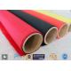 Red Color Satin Weave 1m*50m  Silicone Coated Fiberglass Fabric Coated With 160g