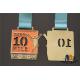 Antique Gold Finish Custom Sports Medals With Heat Transfer Ribon