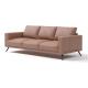 Simple Office Furniture Sofa Modular Brown Synthetic Leather Sofa Set