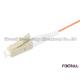 Communication Fiber Optic Pigtail Multimode 0.9mm Cable With LC Beige Connector