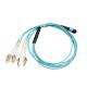 10ft 8 Cores MPO MTP To Unitboot LC MM 40GbE Mpo Fiber Jumper Cables