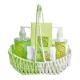 Aromatherapy Relaxation 4pcs Bubble Bath Gift Set in Paper Roll Basket
