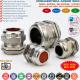 304, 316, 316L Stainless Steel Temperature Resistant PG7-PG48 Cable Glands with Fluoroelastomer Seals