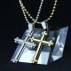 Fashion Top Trendy Stainless Steel Cross Necklace Pendant LPC282