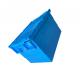 HDPE Stackable 600x400 Packing Industrial Logistic Box Blue Recyclable Plastic
