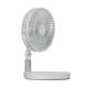 Rechargeable Folding Pedestal Fan Portable USB Handheld Stand With LED Light