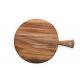 Stackable Bamboo Pizza Paddle Board , Round Acacia Pizza Peel CE / FDA Standard