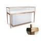 Full Stainless Steel Frame Jewellery Display Cabinets / Store Display Cases