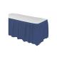 Navy Blue Disposable Waterproof Table Skirt Plastic Party Table Skirt