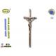 Ref No D018 Bronze color Zamak material cross and crucifix funeral accessories