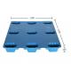 Reinforced Recycled Plastic Pallets Hygienic Euro Size 1100*1100mm