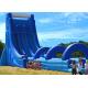 Commercial Giant Inflatable Dry And Wet Slide For Adult / Dual Lane Inflatable Slip N Slide