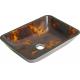 glass rectangular  bathroom sink TY-068 460*330*110*12MM