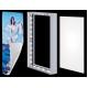 Outdoor Double Sided LED Frameless Fabric Light Box Trade Show Free Standing