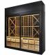 201 304 316 316L Stainless Steel Wine Cabinet Black Home Glass Cabinet Customized