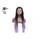 Colored Light Purple Ombre Synthetic Braided Wigs For African American Women