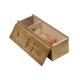 Custom Made Dark Personalized Wine Boxes For Gifts , Wine Packaging Timber Wine Box