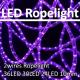 36/30/24 LED/m 2 wires 10mm ultra slim round LED flexible rope light IP44 outdoor/indoor