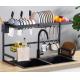 33 Inch Stainless Dish Rack Over Sink 51.5cm Height ODM For Plates Bowls