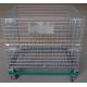 5 Casters Removable Wire Mesh Container Storage Cages With Trolley Cars