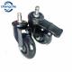 White Roller Wheel Casters With Green Mount Finish 125mm Height