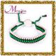 Custom green links friendship bracelets / bangles jewellery for women decor LS049