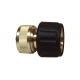 Brass Click Quick Connect Water Hose Coupling with Black Rubber Cover for Hot