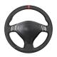 Suede Soft Black Hand Sewing Custom Design Steering Wheel Cover For Subaru Forester Legacy 2004 2005 2006 Outback 2004 2005