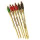 120cm Bamboo Torches With Waterproof Metal Wide Mouth Oil Canister