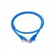 Blue Color UTP CAT6A Patch Cord With Pull Rod