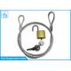 Anti Theft Extension Spring Safety Cable , Broken Proof Stainless Steel Wire Rope Kit