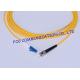 Flame Resistant SM Fiber Optic Patch Cord G.652D LC-ST Simplex and Duplex