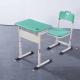 Aluminum Frame Middle High Student Desk And Chair Set HDPE Surface Mint Green