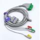 Compatible 3 lead ecg cable for FUKUDA monitor ,clip end,IEC kind.