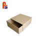 Brown Color Paper Offset Printing With Finger Hole Design Cardboard Storage Boxes