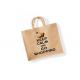 Fantastic Reusable Washable Tote Bags Burlap Jute Shopping Bag With Custom Logo