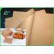 Wood Pulp 40gsm 50gsm Brown Kraft Paper For Shopping Bag Tear Resistance