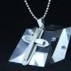 Fashion Top Trendy Stainless Steel Cross Necklace Pendant LPC373