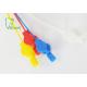 Colorful 33cm Disposable Plastic Dental Napkin Clips