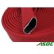 EPDM Lined Red Red Lay Flat Fire Hose Abrasion Resistance Plain Weave