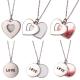 Sublimation Heart Shape Sliding Locket Necklace For Sublimation Printing sublimation valentine gifts