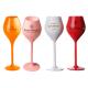 Shatterproof Plastic Veuve Clicquot Champagne Flutes Acrylic Champagne Glasses