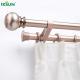 Factory Double Curtain Pole Aluminum Alloy Smooth Mute Roman Rod With Fittings Set  For Dining Room