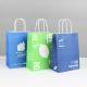 Custom Logo Accepted Food Takeaway Kraft Paper Packaging Shopping Bags Customized Logo