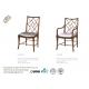 Classic Solid Oak Hotel Dining Chairs / Upholstered Dining Chairs