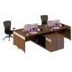 modern 4 seats wood office workstaion table office furniture